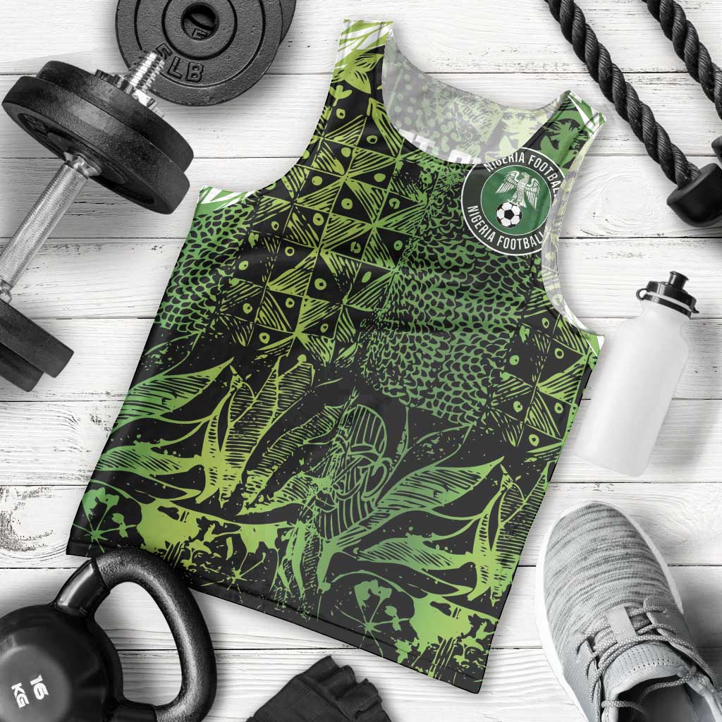 Custom Nigeria National Football Men Tank Top Super Eagles-Feather Shoulders Sleeves Armor - Wonder Print Shop