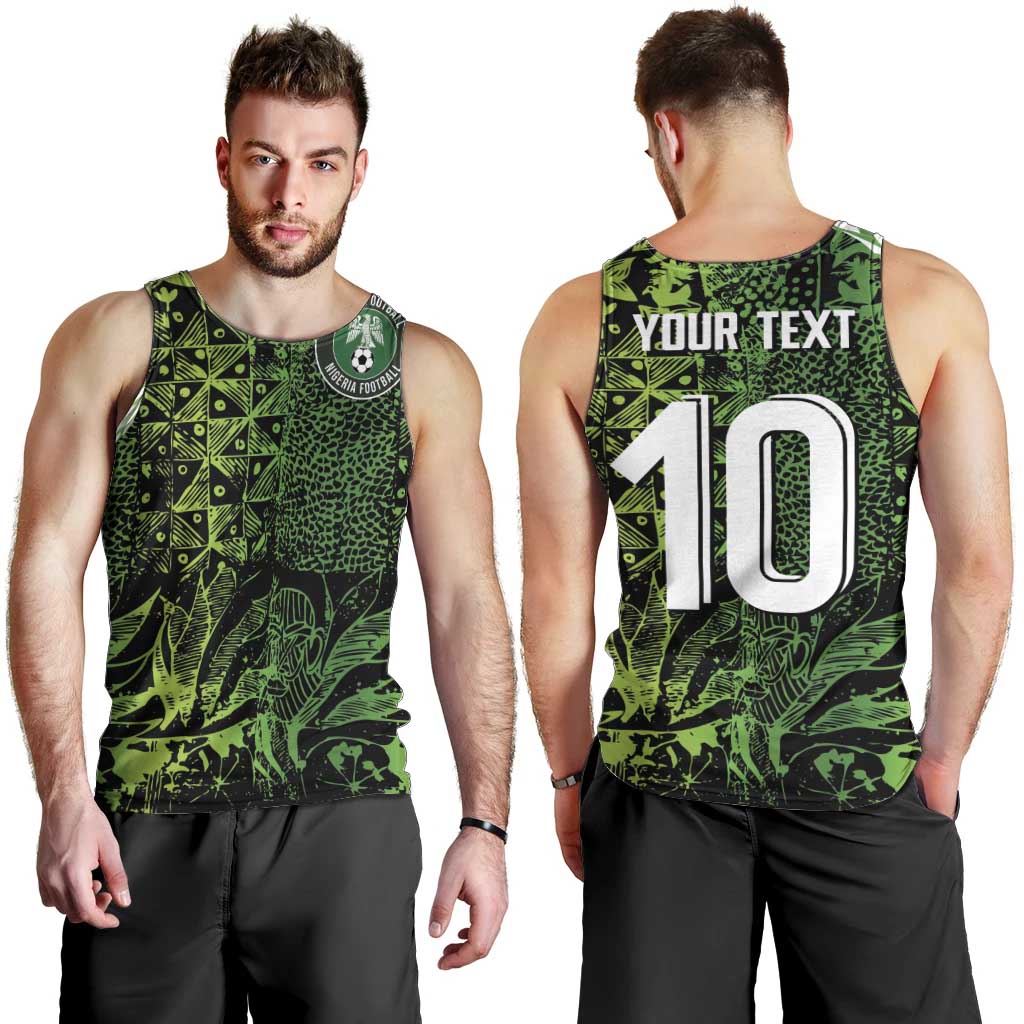 Custom Nigeria National Football Men Tank Top Super Eagles-Feather Shoulders Sleeves Armor - Wonder Print Shop