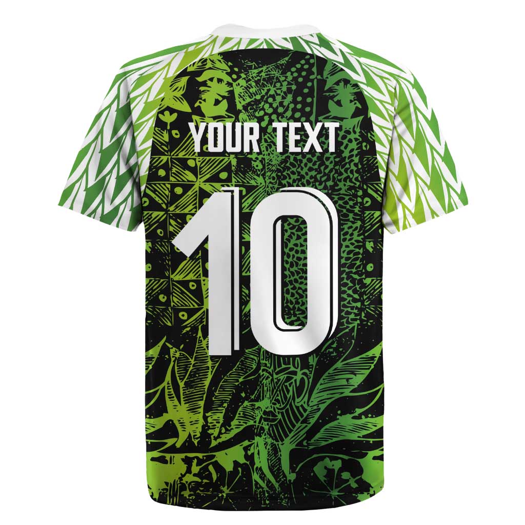 Custom Nigeria National Football Rugby Jersey Super Eagles-Feather Shoulders Sleeves Armor - Wonder Print Shop