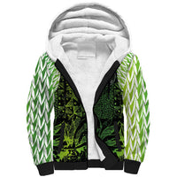 Custom Nigeria National Football Sherpa Hoodie Super Eagles-Feather Shoulders Sleeves Armor - Wonder Print Shop