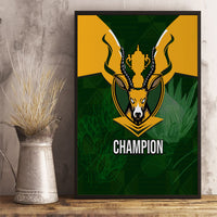 South Africa Rugby Canvas Wall Art Springbok Mascot History Champion World Rugby 2023 - Wonder Print Shop