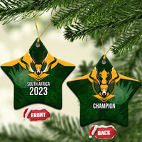 South Africa Rugby Ceramic Ornament Springbok Mascot History Champion World Rugby 2023 - Wonder Print Shop