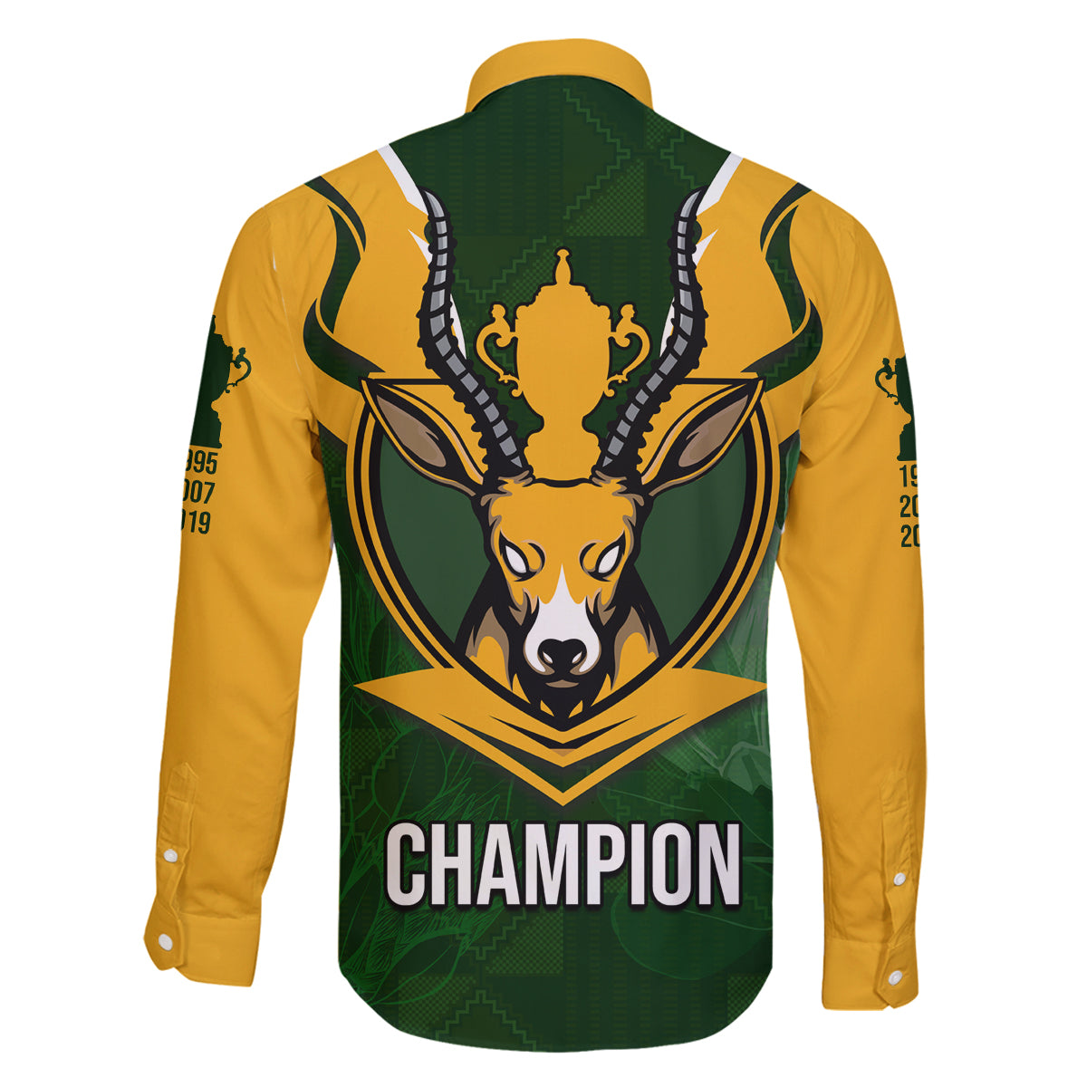 South Africa Rugby Family Matching Off Shoulder Maxi Dress and Hawaiian Shirt Springbok Mascot History Champion World Rugby 2023 - Wonder Print Shop