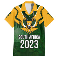 South Africa Rugby Hawaiian Shirt Springbok Mascot History Champion World Rugby 2023 - Wonder Print Shop