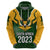 South Africa Rugby Hoodie Springbok Mascot History Champion World Rugby 2023 - Wonder Print Shop