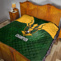 South Africa Rugby Quilt Springbok Mascot History Champion World Rugby 2023 - Wonder Print Shop