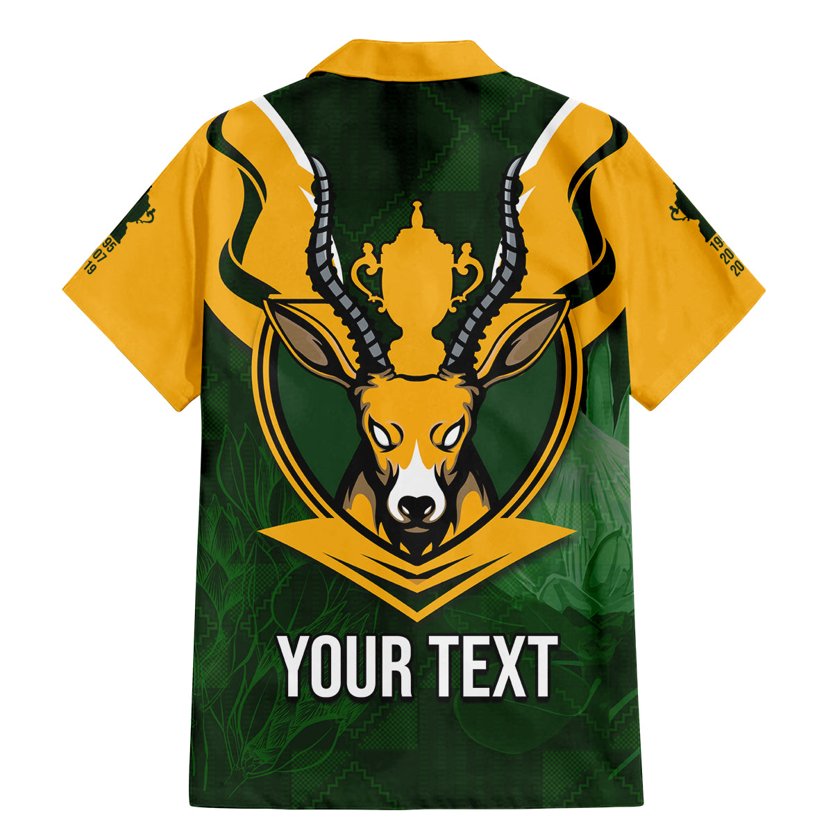 Personalised South Africa Rugby Family Matching Mermaid Dress and Hawaiian Shirt Springbok Mascot History Champion World Rugby 2023 - Wonder Print Shop