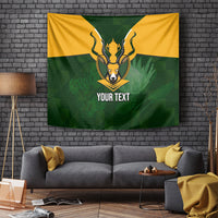Personalised South Africa Rugby Tapestry Springbok Mascot History Champion World Rugby 2023 - Wonder Print Shop