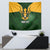 Personalised South Africa Rugby Tapestry Springbok Mascot History Champion World Rugby 2023 - Wonder Print Shop