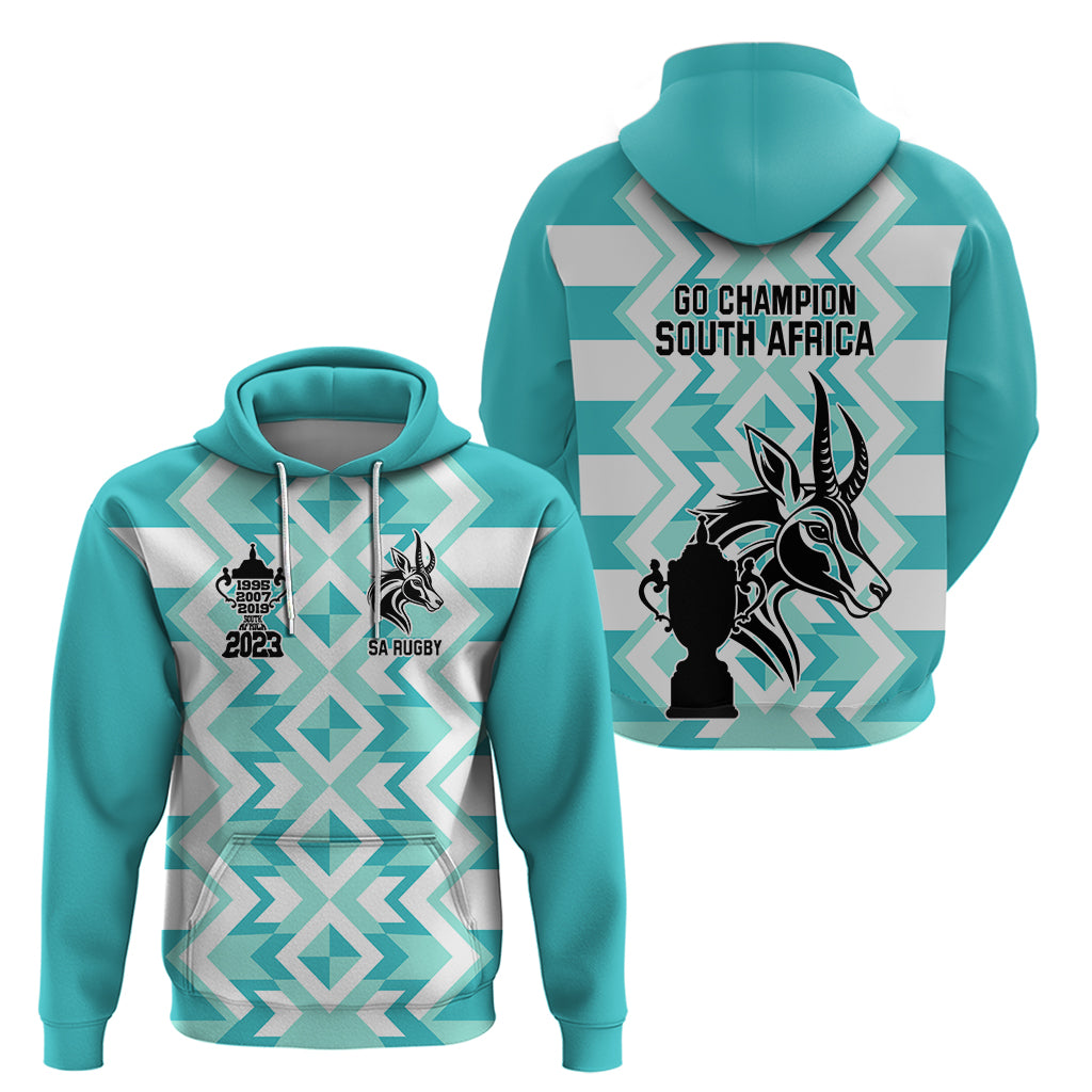South Africa Rugby Hoodie Commemorative World Cup Winners 2023 - Wonder Print Shop