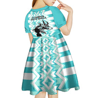 South Africa Rugby Kid Short Sleeve Dress Commemorative World Cup Winners 2023 - Wonder Print Shop