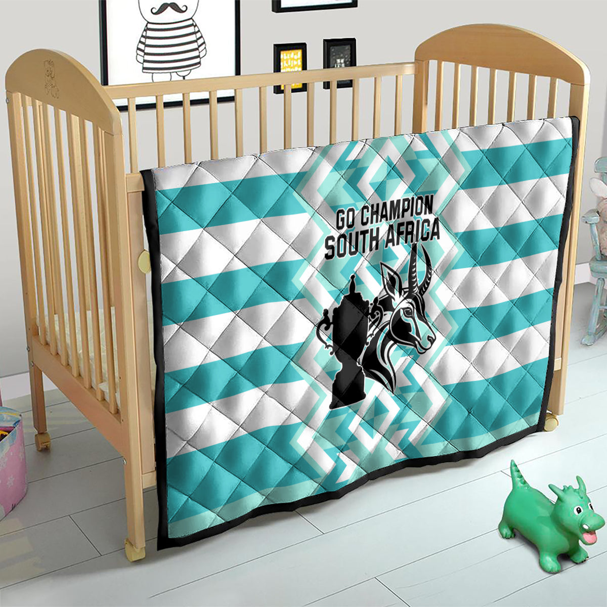 South Africa Rugby Quilt Commemorative World Cup Winners 2023 - Wonder Print Shop