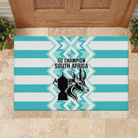 South Africa Rugby Rubber Doormat Commemorative World Cup Winners 2023 - Wonder Print Shop