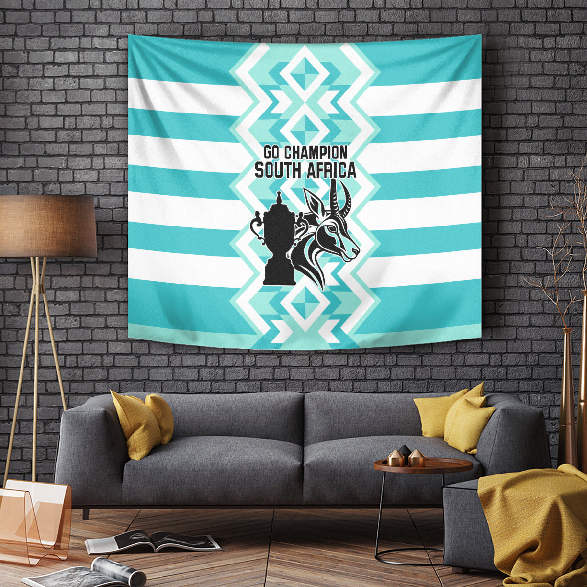 South Africa Rugby Tapestry Commemorative World Cup Winners 2023 - Wonder Print Shop