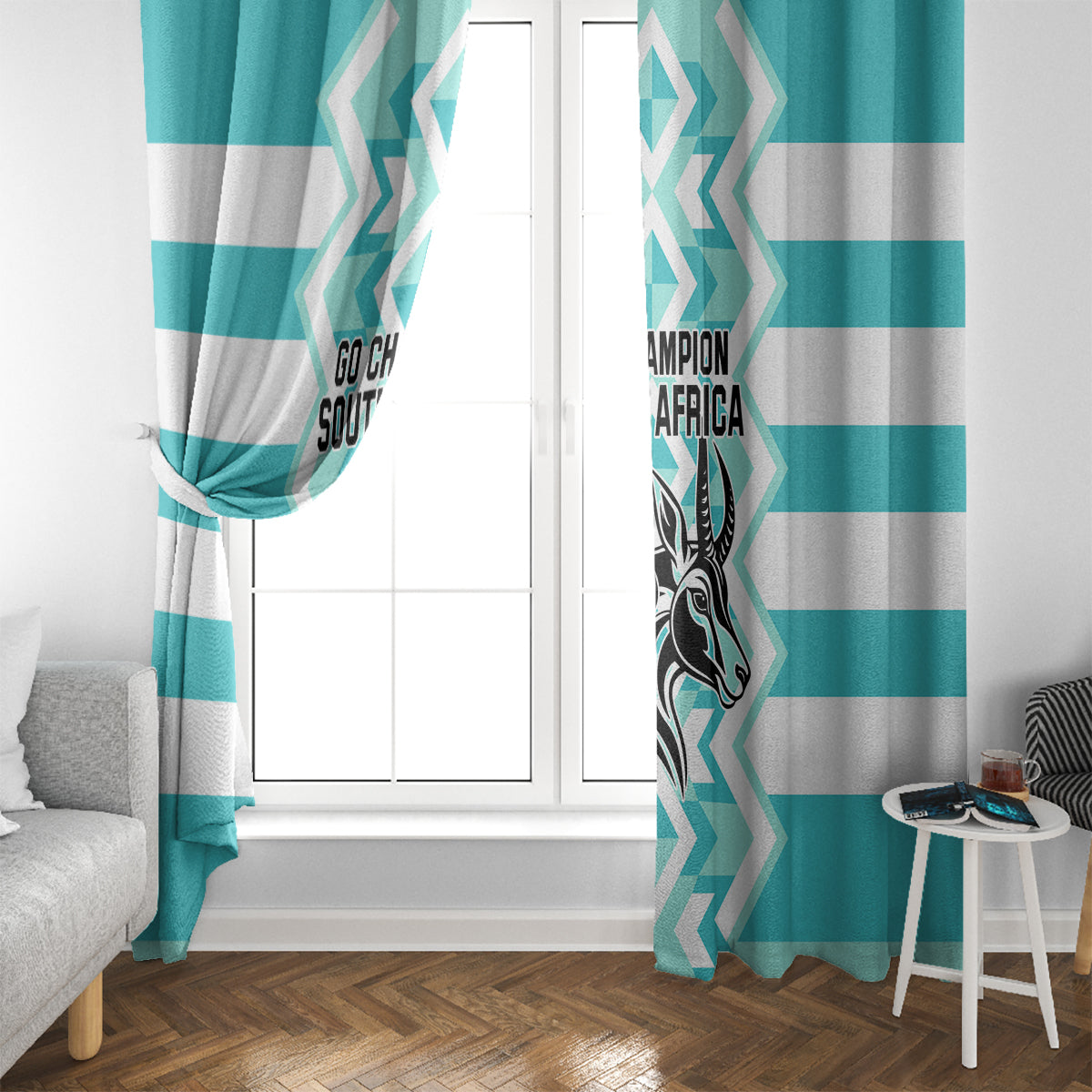 South Africa Rugby Window Curtain Commemorative World Cup Winners 2023 - Wonder Print Shop