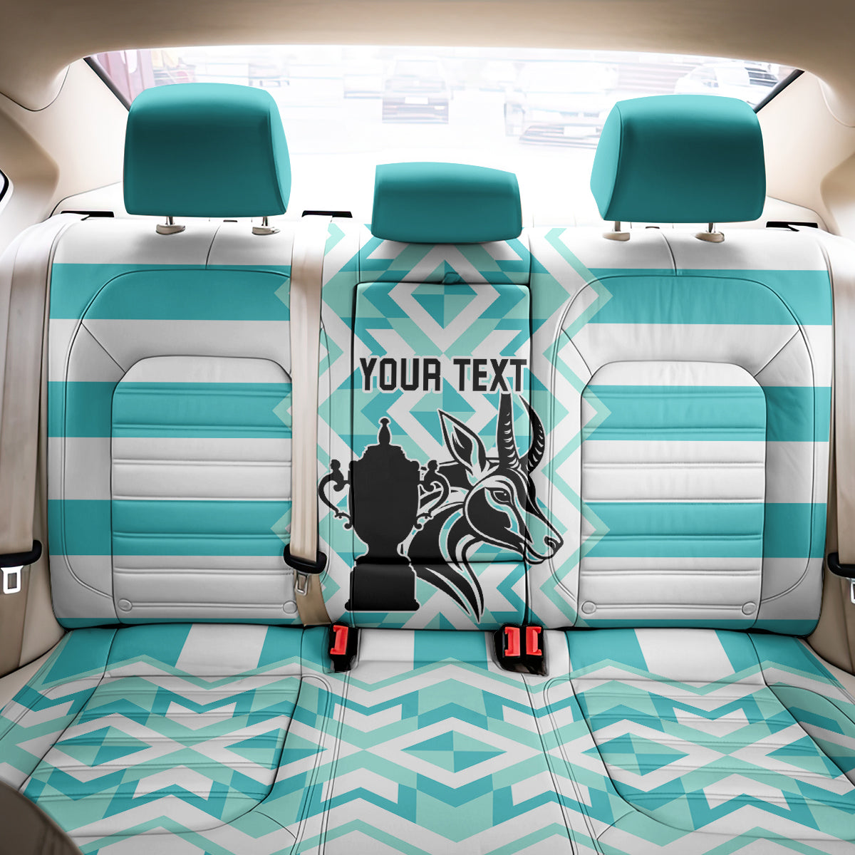 Personalised South Africa Rugby Back Car Seat Cover Commemorative World Cup Winners 2023 - Wonder Print Shop