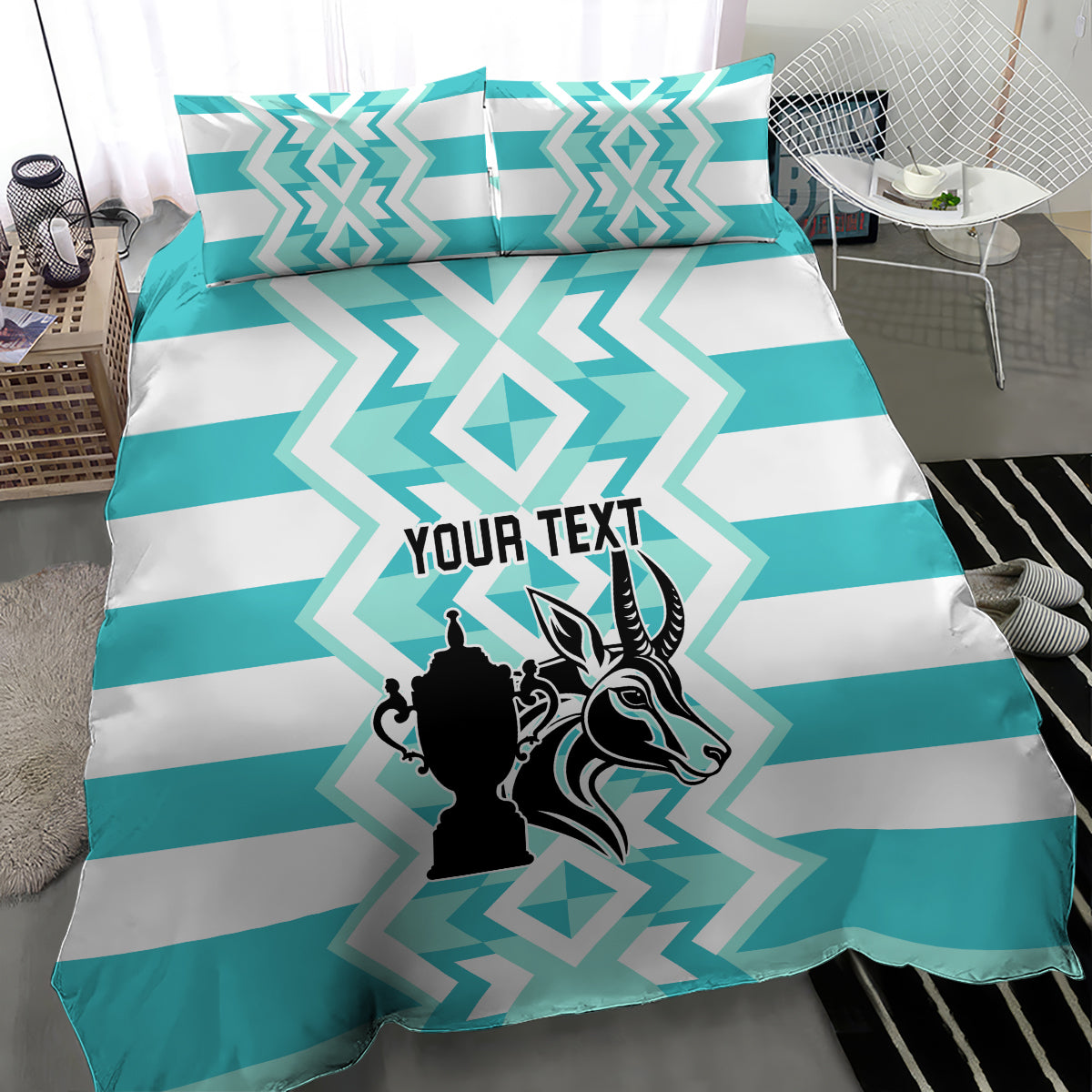 Personalised South Africa Rugby Bedding Set Commemorative World Cup Winners 2023 - Wonder Print Shop