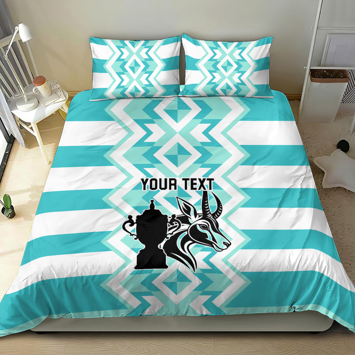 Personalised South Africa Rugby Bedding Set Commemorative World Cup Winners 2023 - Wonder Print Shop