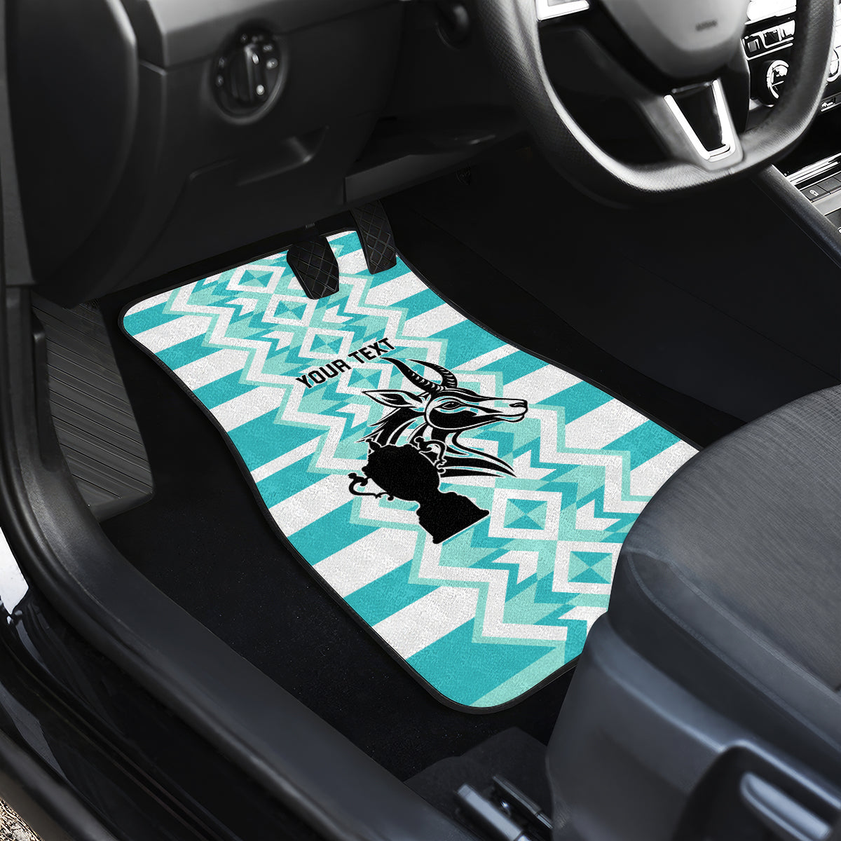 Personalised South Africa Rugby Car Mats Commemorative World Cup Winners 2023 - Wonder Print Shop