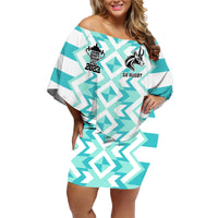 Personalised South Africa Rugby Family Matching Off Shoulder Short Dress and Hawaiian Shirt Commemorative World Cup Winners 2023 - Wonder Print Shop