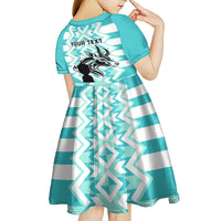 Personalised South Africa Rugby Kid Short Sleeve Dress Commemorative World Cup Winners 2023 - Wonder Print Shop