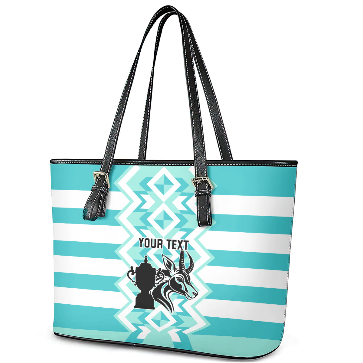 Personalised South Africa Rugby Leather Tote Bag Commemorative World Cup Winners 2023 - Wonder Print Shop
