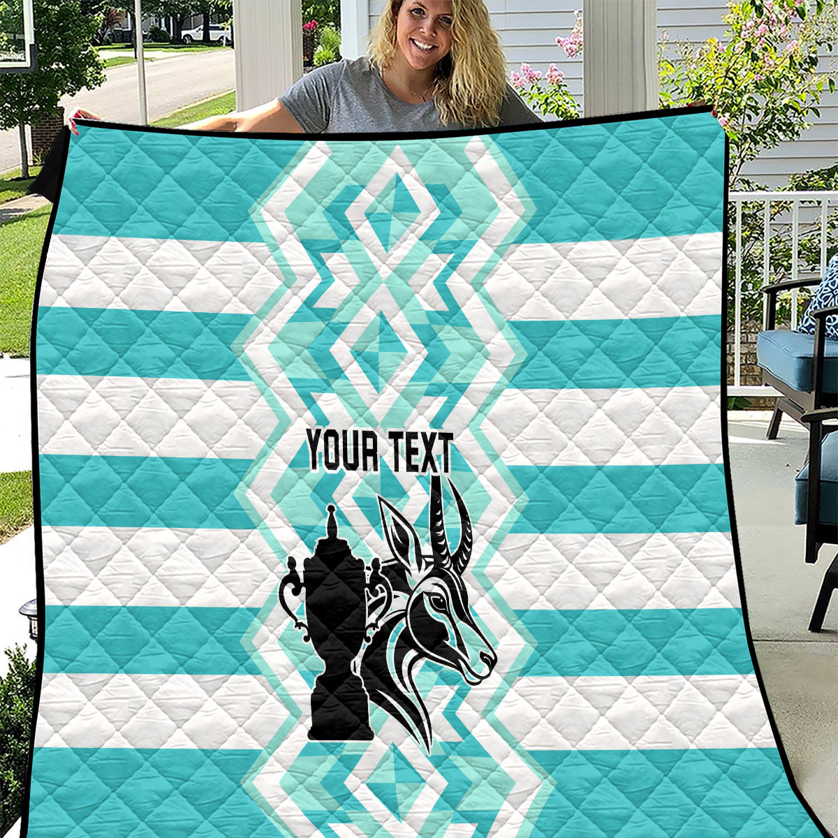 Personalised South Africa Rugby Quilt Commemorative World Cup Winners 2023 - Wonder Print Shop