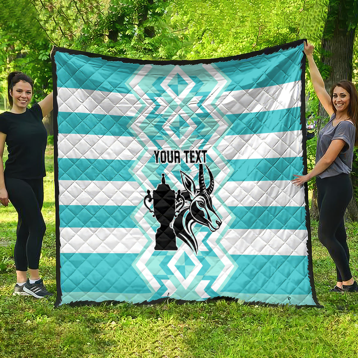 Personalised South Africa Rugby Quilt Commemorative World Cup Winners 2023 - Wonder Print Shop