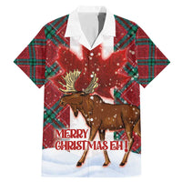 Canadian Christmas - Moose and Maple Retro Style Family Matching Mermaid Dress and Hawaiian Shirt - Wonder Print Shop
