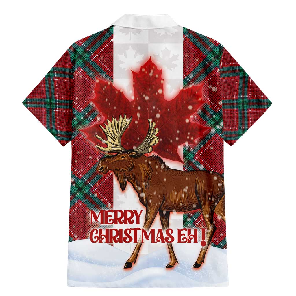 Canadian Christmas - Moose and Maple Retro Style Family Matching Mermaid Dress and Hawaiian Shirt - Wonder Print Shop