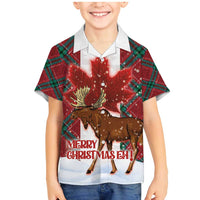 Canadian Christmas - Moose and Maple Retro Style Family Matching Mermaid Dress and Hawaiian Shirt - Wonder Print Shop
