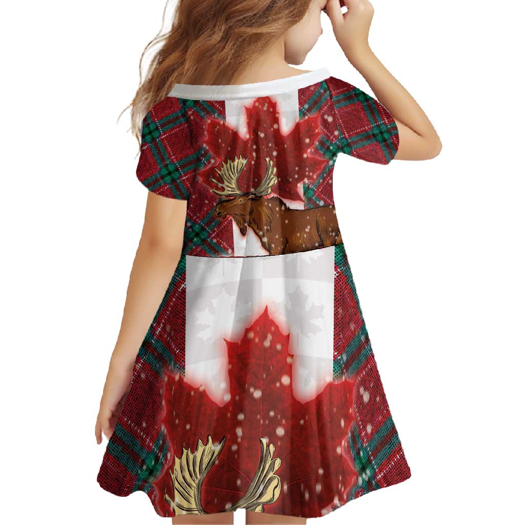 Canadian Christmas - Moose and Maple Retro Style Family Matching Tank Maxi Dress and Hawaiian Shirt - Wonder Print Shop