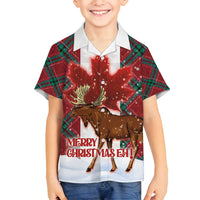Canadian Christmas - Moose and Maple Retro Style Family Matching Tank Maxi Dress and Hawaiian Shirt - Wonder Print Shop