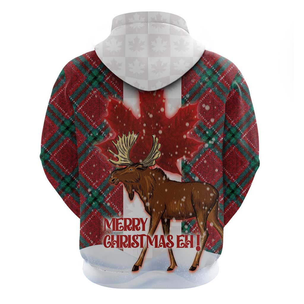 Canadian Christmas - Moose and Maple Retro Style Hoodie - Wonder Print Shop