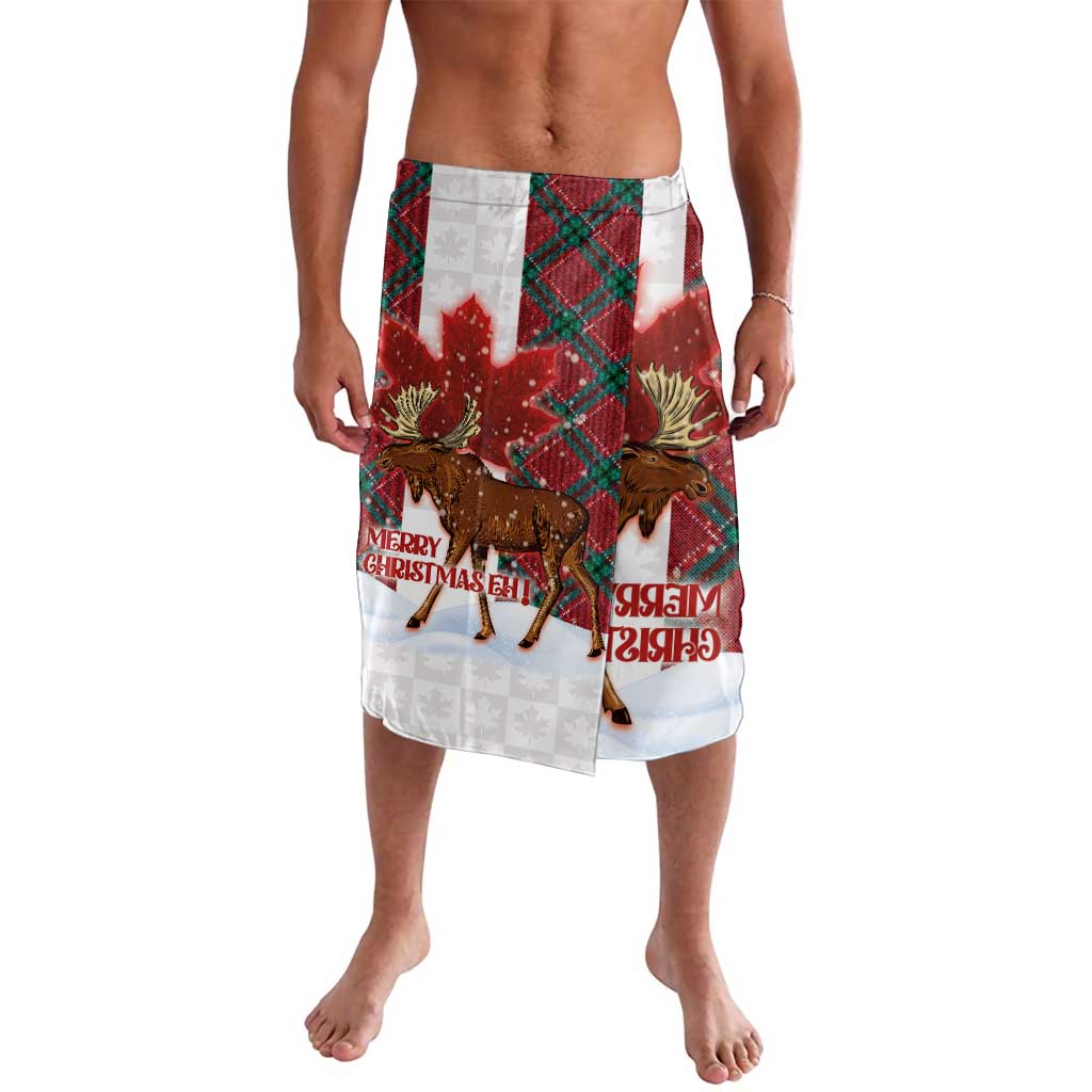 Canadian Christmas - Moose and Maple Retro Style Lavalava - Wonder Print Shop