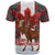 Canadian Christmas - Moose and Maple Retro Style T Shirt - Wonder Print Shop