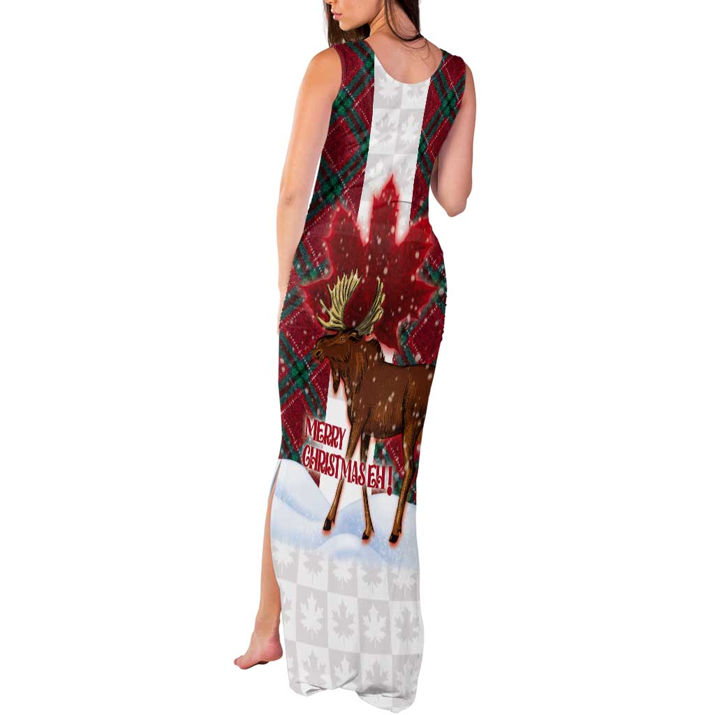 Canadian Christmas - Moose and Maple Retro Style Tank Maxi Dress - Wonder Print Shop