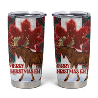Canadian Christmas - Moose and Maple Retro Style Tumbler Cup - Wonder Print Shop