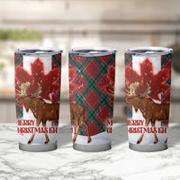 Canadian Christmas - Moose and Maple Retro Style Tumbler Cup - Wonder Print Shop