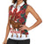 Canadian Christmas - Moose and Maple Retro Style Women Sleeveless Polo Shirt - Wonder Print Shop