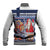 Yule Goat Joulupukki Finnish Christmas Baseball Jacket Scandinavian Pattern - Wonder Print Shop