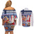 Yule Goat Joulupukki Finnish Christmas Couples Matching Off Shoulder Short Dress and Long Sleeve Button Shirt Scandinavian Pattern - Wonder Print Shop