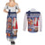 Yule Goat Joulupukki Finnish Christmas Couples Matching Summer Maxi Dress and Long Sleeve Button Shirt Scandinavian Pattern - Wonder Print Shop