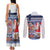 Yule Goat Joulupukki Finnish Christmas Couples Matching Tank Maxi Dress and Long Sleeve Button Shirt Scandinavian Pattern - Wonder Print Shop