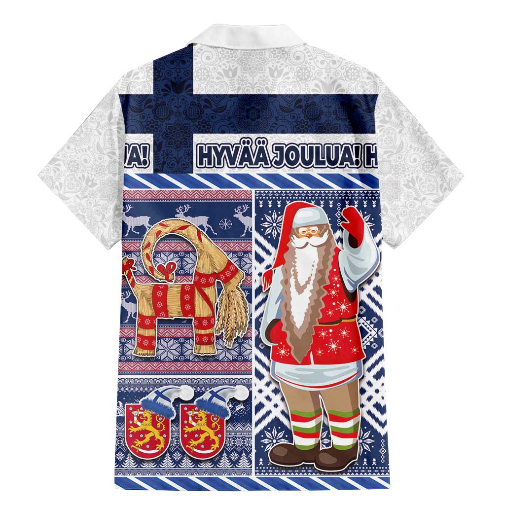 Yule Goat Joulupukki Finnish Christmas Family Matching Mermaid Dress and Hawaiian Shirt Scandinavian Pattern - Wonder Print Shop