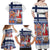 Yule Goat Joulupukki Finnish Christmas Family Matching Off Shoulder Maxi Dress and Hawaiian Shirt Scandinavian Pattern - Wonder Print Shop