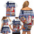 Yule Goat Joulupukki Finnish Christmas Family Matching Off Shoulder Short Dress and Hawaiian Shirt Scandinavian Pattern - Wonder Print Shop