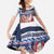 Yule Goat Joulupukki Finnish Christmas Family Matching Short Sleeve Bodycon Dress and Hawaiian Shirt Scandinavian Pattern - Wonder Print Shop