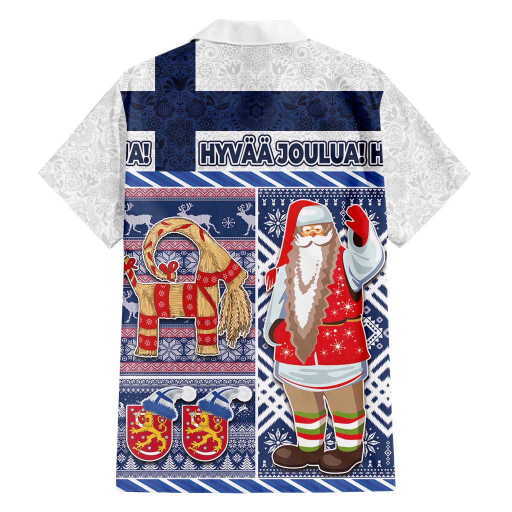Yule Goat Joulupukki Finnish Christmas Hawaiian Shirt Scandinavian Pattern - Wonder Print Shop