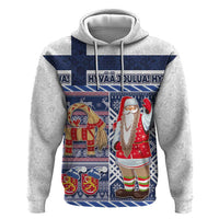 Yule Goat Joulupukki Finnish Christmas Hoodie Scandinavian Pattern - Wonder Print Shop